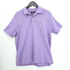 Boss Hugo Boss Purple Polo Shirt Embroidered Logo $58 Men Size XL